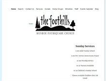 Tablet Screenshot of foothills4square.org